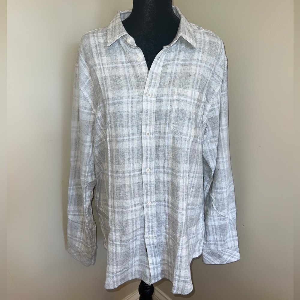 Rails button up men flannels. Tags attached to all 3.